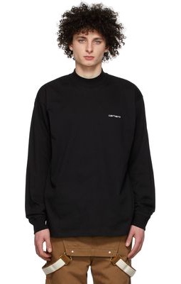 Carhartt Work In Progress Black Script T-Shirt