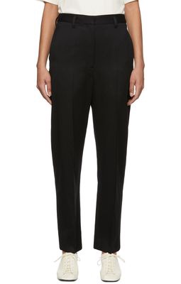 Lemaire Black Wool Trousers