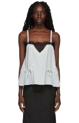 Sacai Grey Lace Suiting Camisole