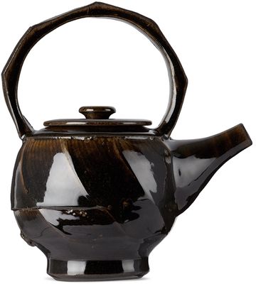 Adam Ross Ceramics Brown Stoneware Teapot