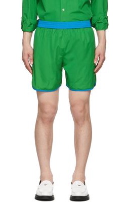 Sébline Green & Blue Running Boxer Shorts