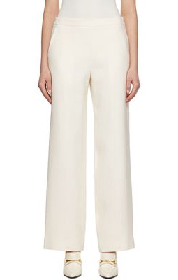 The Row Off-White Moby Trousers