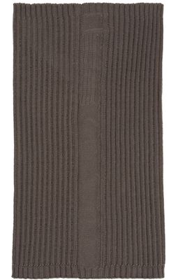 Rick Owens Taupe Knit Tube Scarf