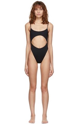 ANDREADAMO SSENSE Exclusive Black Cut-Out Swimsuit