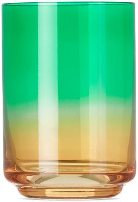Lateral Objects Green & Orange Tulum Gradient Glass