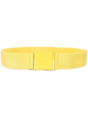 Nº21 logo buckle belt - Yellow