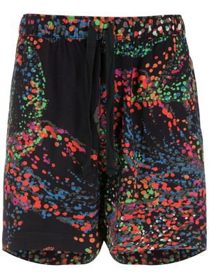 Osklen floral-print bermuda shorts - Black
