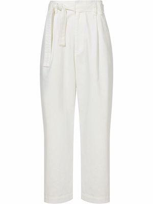 Proenza Schouler White Label waist-tie cropped trousers