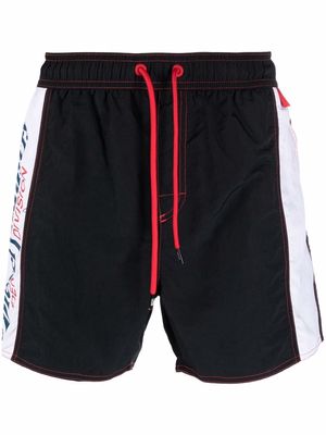 Diesel logo-print swim shorts - Black