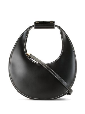 STAUD mini Moon leather shoulder bag - Black
