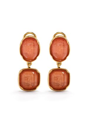 Goossens Cabochon clip-on earrings - Gold