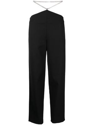 Dion Lee chain link-detail trousers - Black