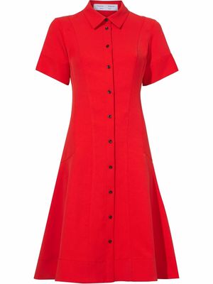 Proenza Schouler White Label short-sleeve shirtdress - Red