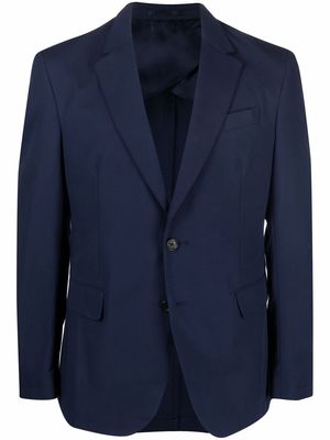 Versace single-breasted cotton blazer - Blue