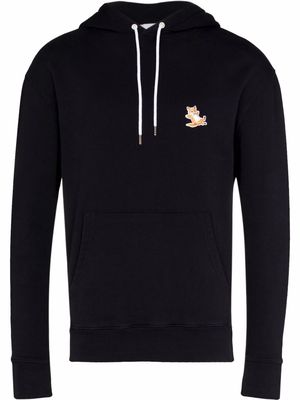 Maison Kitsuné Chillax Fox drawstring hoodie - Black
