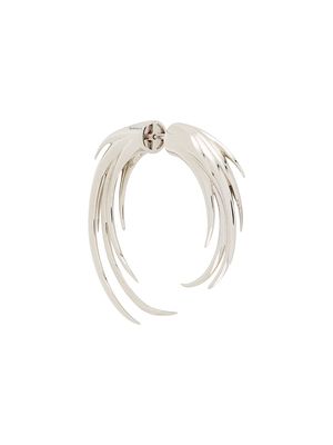 Kasun London Claw hoop earring - Silver
