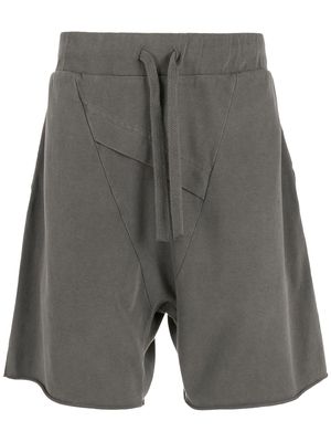 Osklen drawstring-waist cotton Bermuda shorts - Grey