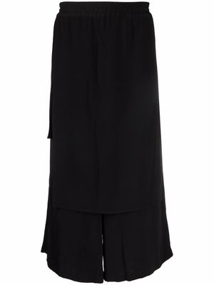 Balmain layered tailored trousers - Black
