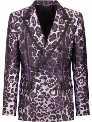 Dolce & Gabbana leopard-print two-piece suit - Black