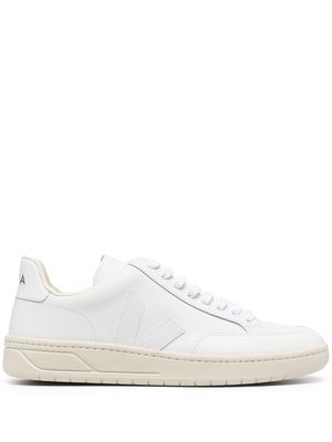 VEJA V-12 leather low-top sneakers - White