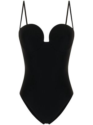 Magda Butrym bustier-neck swimsuit - Black