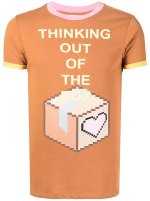 Natasha Zinko Thinking Out Of The Box T-shirt - Orange