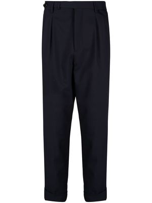 Brunello Cucinelli pleat-front ankle-crop trousers - Blue