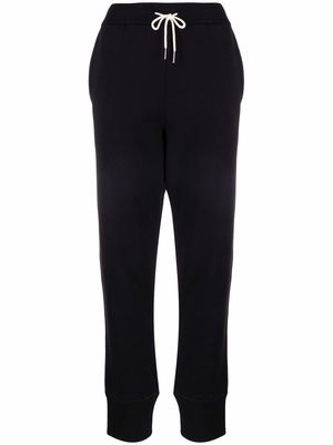 Jil Sander tapered cotton track trousers - Black