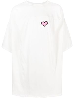 Natasha Zinko Pixel Heart T-shirt - White