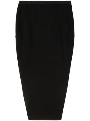 Rick Owens Pillar high-waist pencil skirt - Black