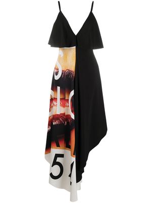 Just Cavalli printed panel dress - Black