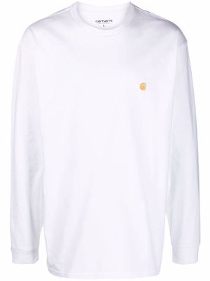 Carhartt WIP embroidered-logo cotton T-shirt - White