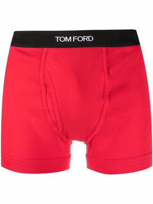 TOM FORD logo waistband boxers - Red