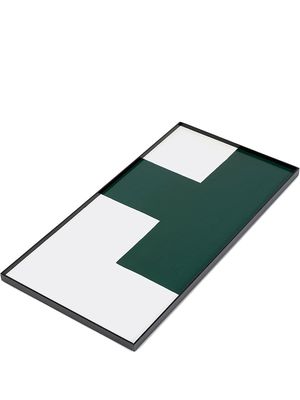Serax large geometric tray - Green