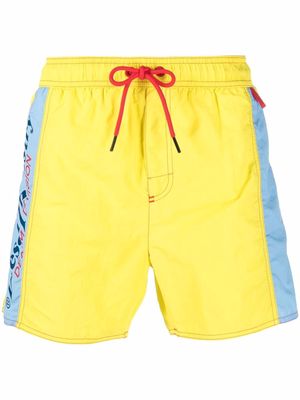Diesel drawstring swim shorts - E5884 YELLOW