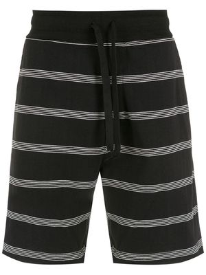 Osklen stripe print bermuda shorts - Black