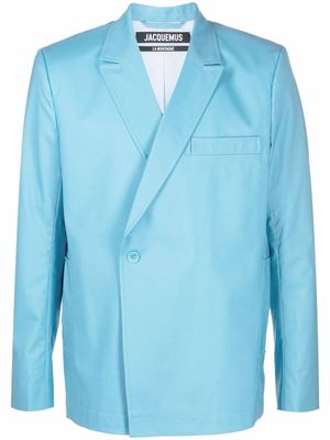 Jacquemus La veste Moulin single button blazer - Blue