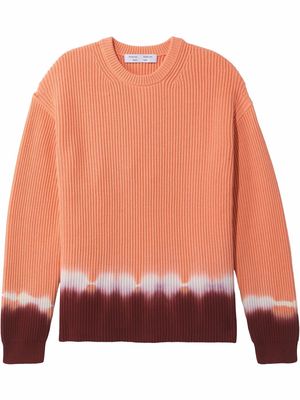 Proenza Schouler White Label dip-dye knitted jumper - Orange