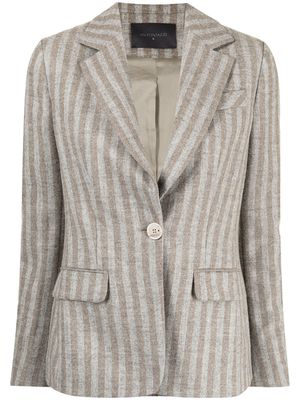 Lorena Antoniazzi alpaca-blend striped blazer - Grey