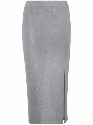 RED Valentino cotton-blend midi skirt - Grey