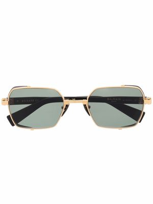 Balmain Eyewear Brigade-III side-shield sunglasses - Black