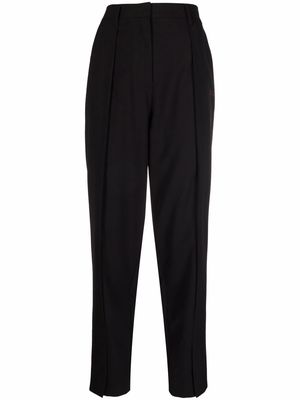 Off-White logo-print tailored trousers - Black