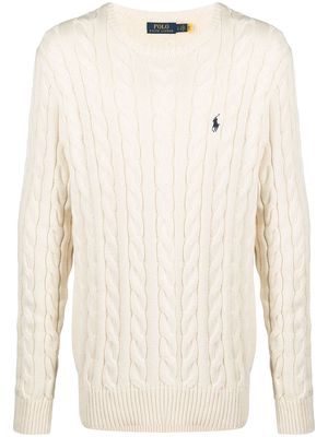 Polo Ralph Lauren cable-knit cotton jumper - Neutrals
