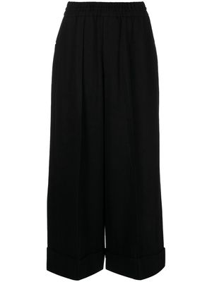 Yohji Yamamoto Mackin wide-leg trousers - Black