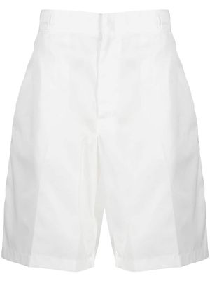 Prada Re-Nylon triangle-logo Bermuda shorts - White