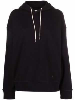 Jil Sander drawstring hooded sweatshirt - Black