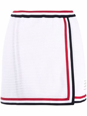 Thom Browne dotted short skirt - 100 WHITE