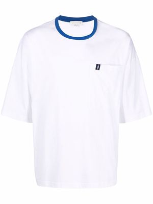 Mackintosh contrast round-neck T-shirt - White