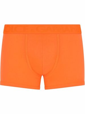 Dolce & Gabbana tonal logo-waistband boxers - Orange