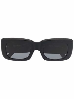 The Attico square-frame sunglasses - Black